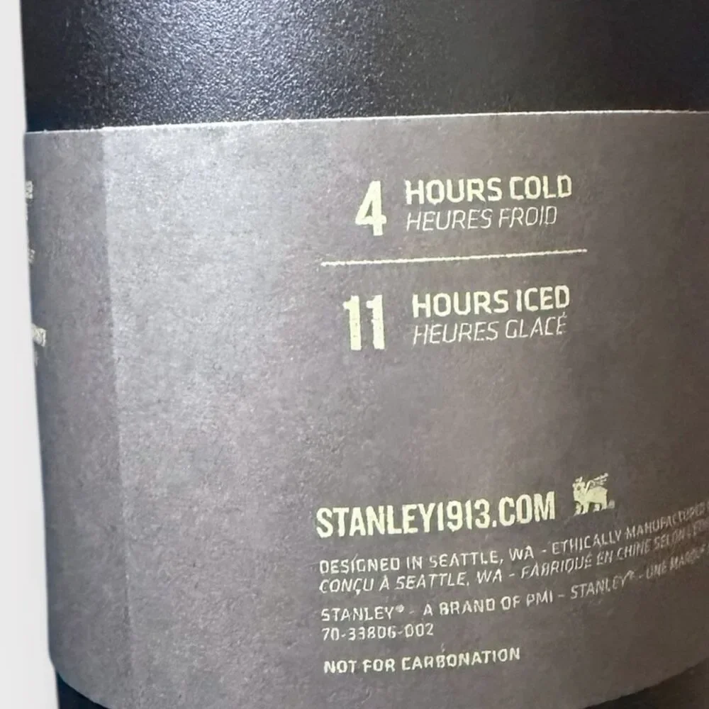 Stanley Black Chroma 20 oz All Day Slim Bottle /30 oz Quencher H2O Tumbler (b) - Picture 10 of 10